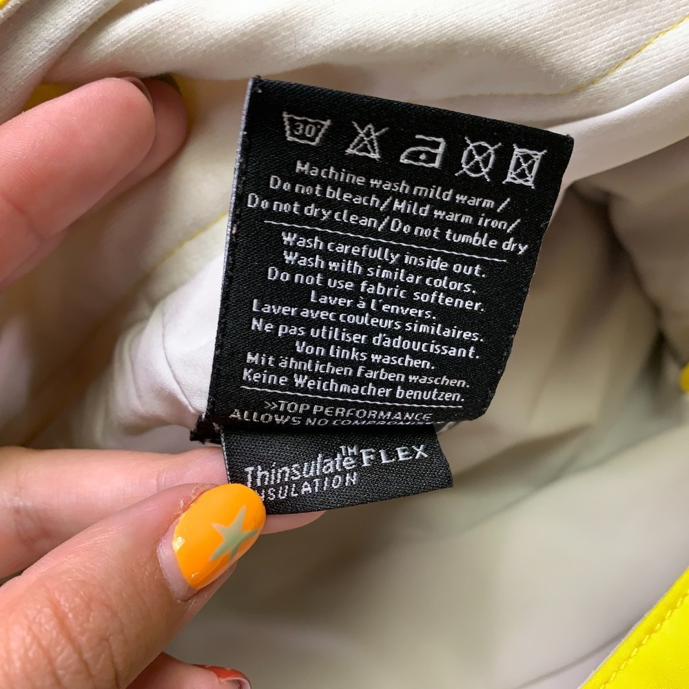 KJUS Revolution Pants Womens Actual 29 Yellow Thinsulate Flex Dermizax EV Snow - Picture 7 of 11